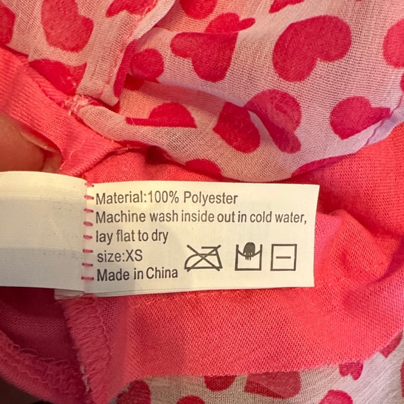 Dog Pink Heart Ruffle Tank Dress - Picture 4 of 4